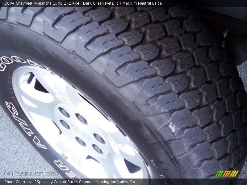 Dark Green Metallic / Medium Neutral Beige 2004 Chevrolet Avalanche 1500 Z71 4x4