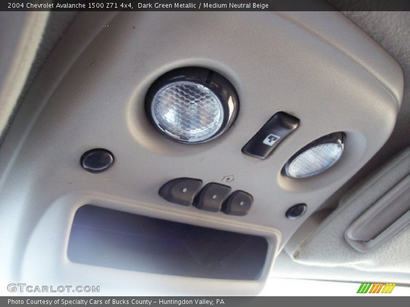 Dark Green Metallic / Medium Neutral Beige 2004 Chevrolet Avalanche 1500 Z71 4x4