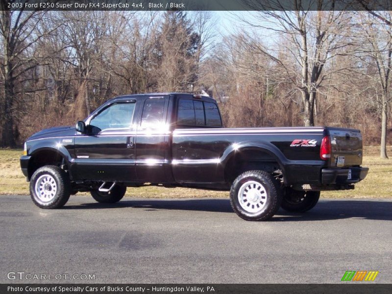 Black / Black 2003 Ford F250 Super Duty FX4 SuperCab 4x4