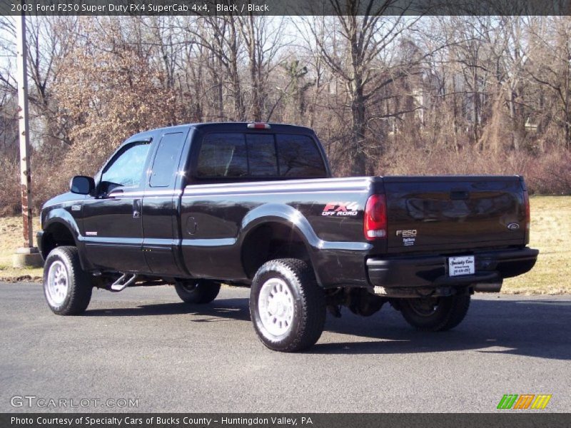 Black / Black 2003 Ford F250 Super Duty FX4 SuperCab 4x4