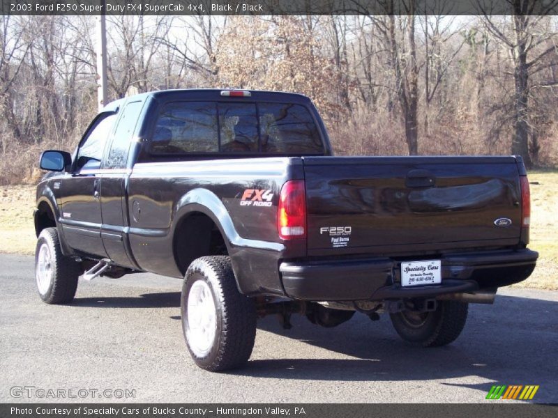 Black / Black 2003 Ford F250 Super Duty FX4 SuperCab 4x4