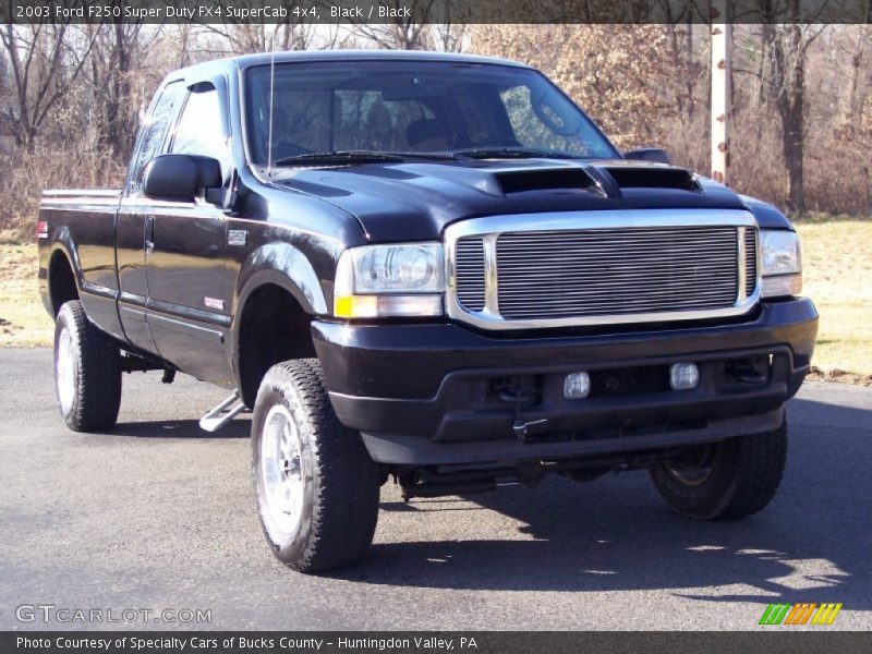 Black / Black 2003 Ford F250 Super Duty FX4 SuperCab 4x4