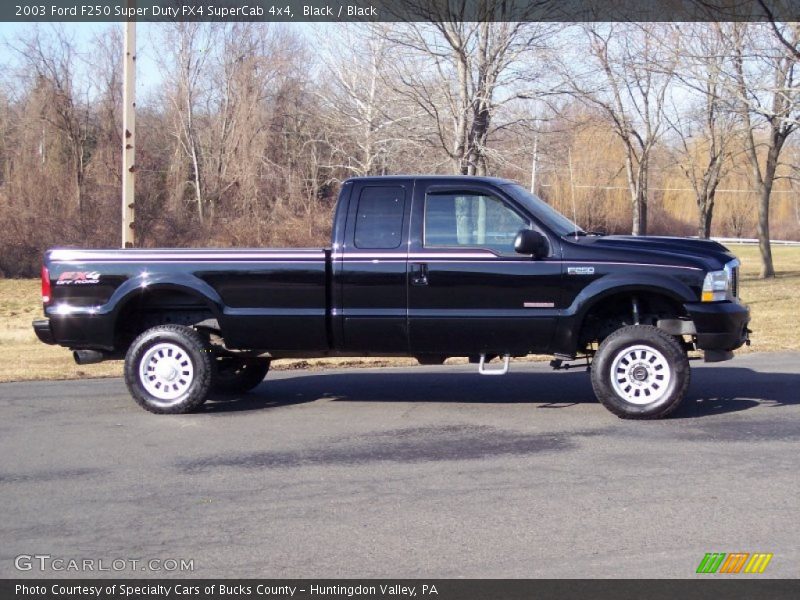 Black / Black 2003 Ford F250 Super Duty FX4 SuperCab 4x4