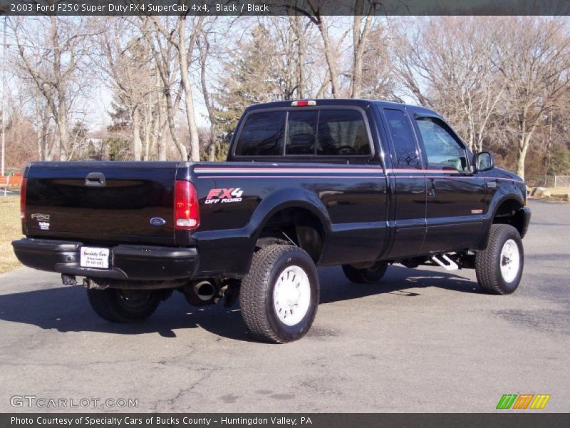 Black / Black 2003 Ford F250 Super Duty FX4 SuperCab 4x4