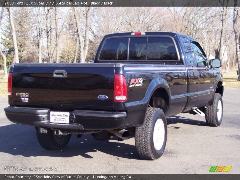 Black / Black 2003 Ford F250 Super Duty FX4 SuperCab 4x4