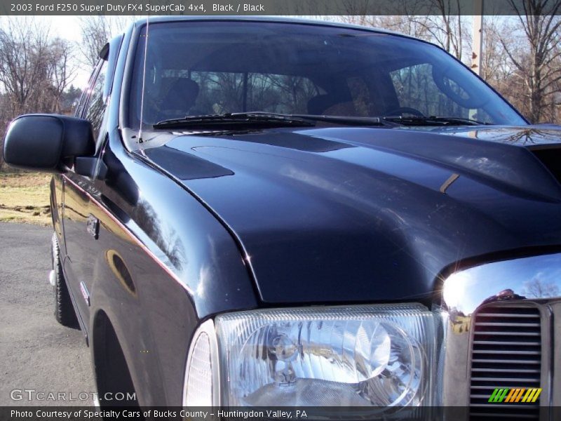 Black / Black 2003 Ford F250 Super Duty FX4 SuperCab 4x4