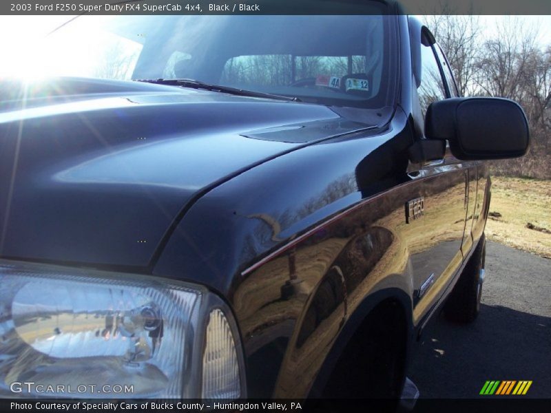 Black / Black 2003 Ford F250 Super Duty FX4 SuperCab 4x4