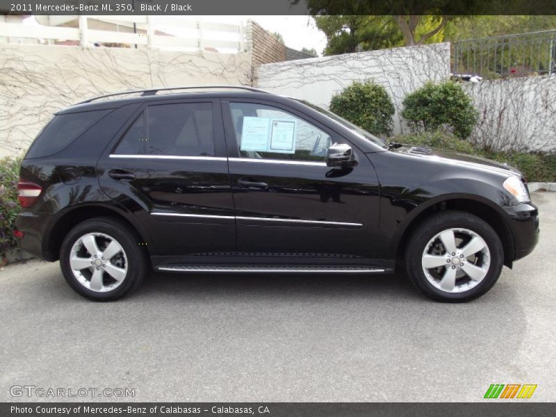 Black / Black 2011 Mercedes-Benz ML 350