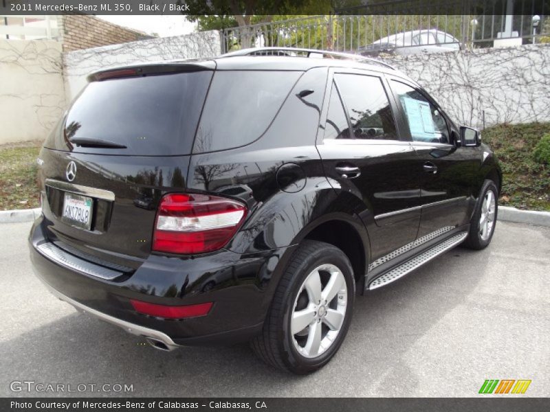 Black / Black 2011 Mercedes-Benz ML 350
