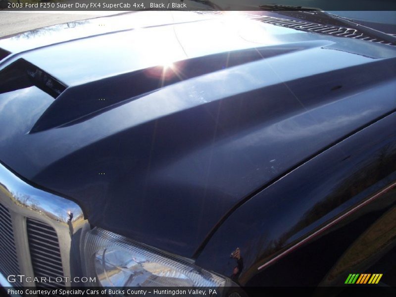 Black / Black 2003 Ford F250 Super Duty FX4 SuperCab 4x4