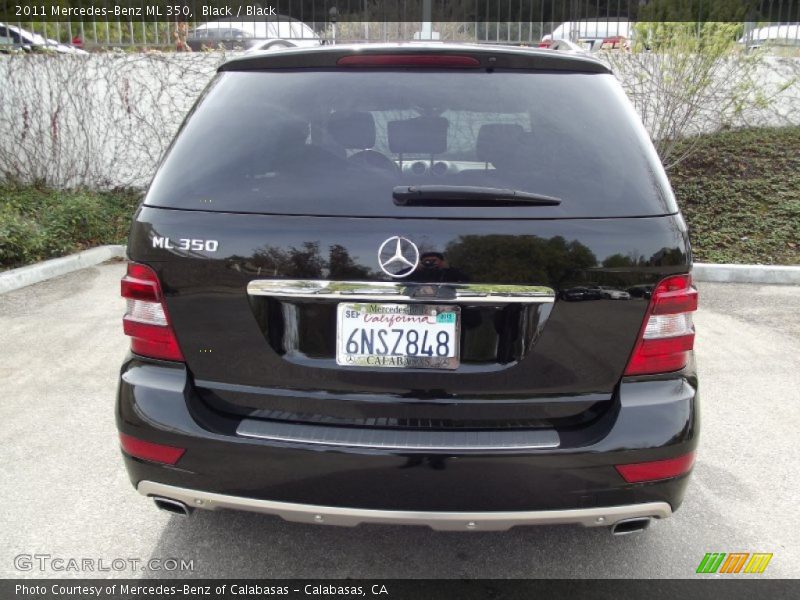 Black / Black 2011 Mercedes-Benz ML 350