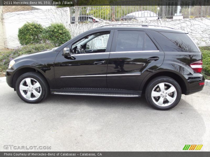 Black / Black 2011 Mercedes-Benz ML 350