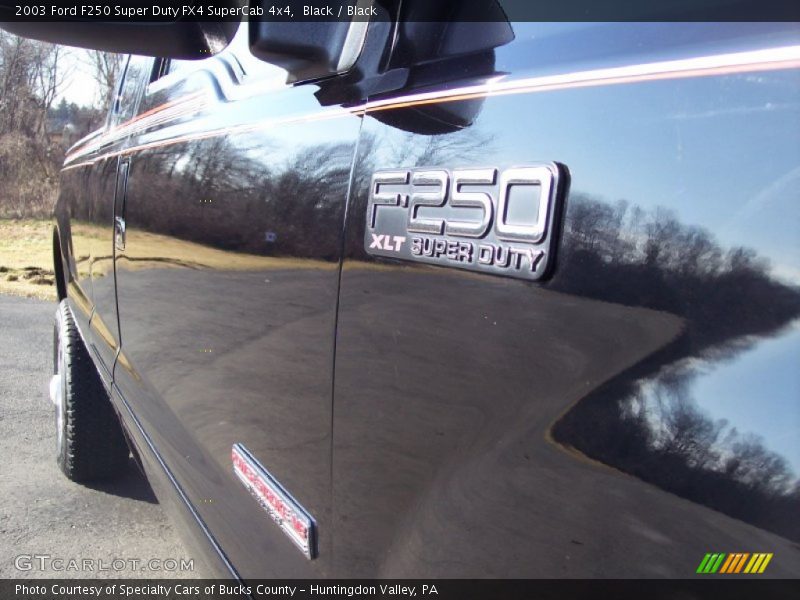 Black / Black 2003 Ford F250 Super Duty FX4 SuperCab 4x4