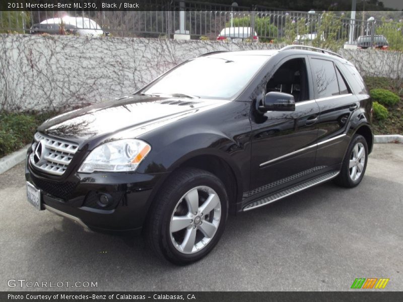 Black / Black 2011 Mercedes-Benz ML 350