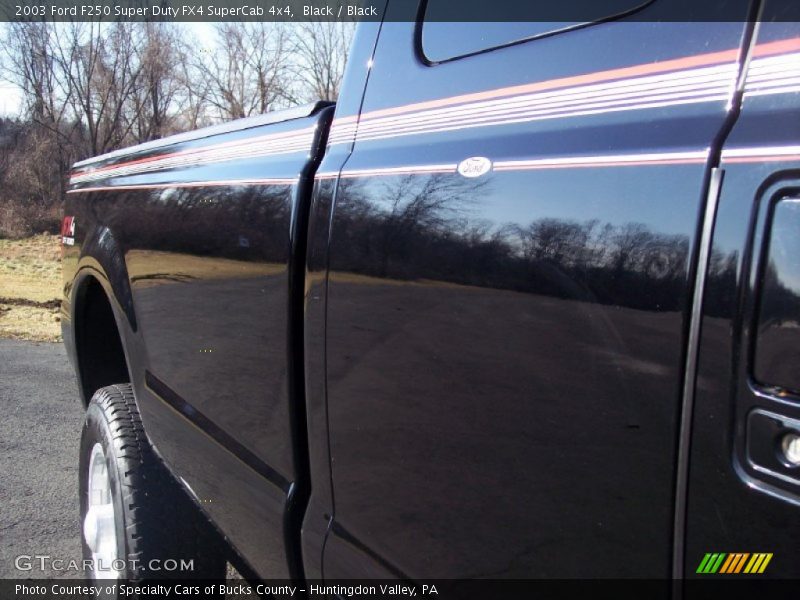 Black / Black 2003 Ford F250 Super Duty FX4 SuperCab 4x4