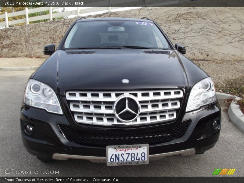 Black / Black 2011 Mercedes-Benz ML 350