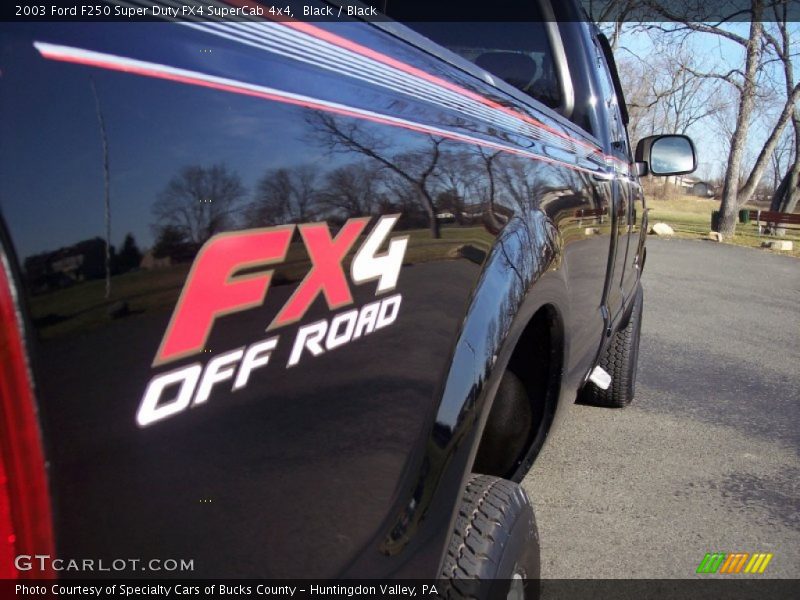 Black / Black 2003 Ford F250 Super Duty FX4 SuperCab 4x4