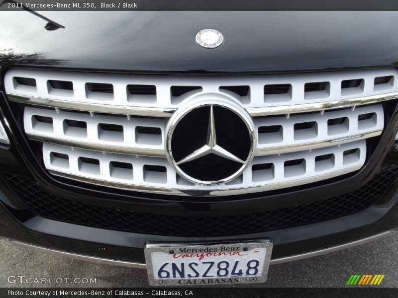Black / Black 2011 Mercedes-Benz ML 350