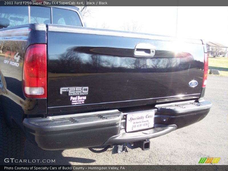 Black / Black 2003 Ford F250 Super Duty FX4 SuperCab 4x4