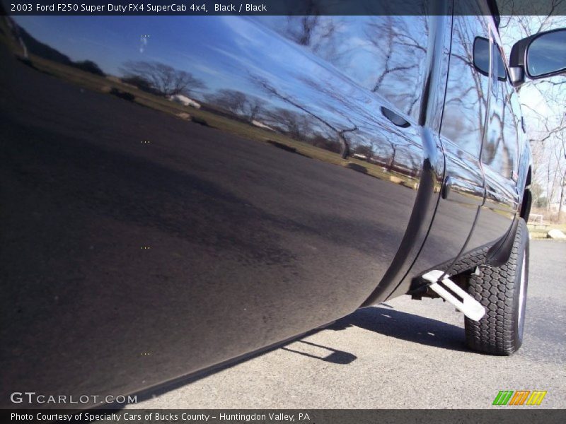 Black / Black 2003 Ford F250 Super Duty FX4 SuperCab 4x4