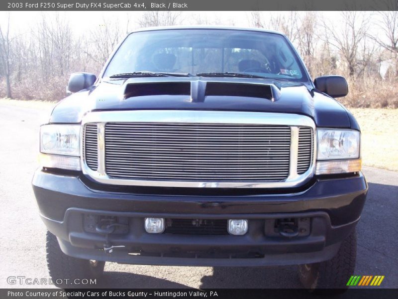 Black / Black 2003 Ford F250 Super Duty FX4 SuperCab 4x4