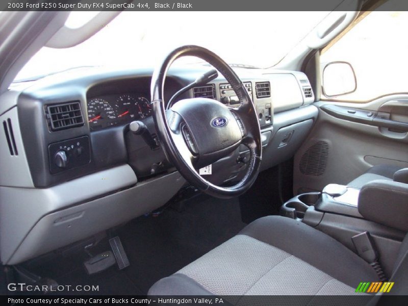 2003 F250 Super Duty FX4 SuperCab 4x4 Black Interior