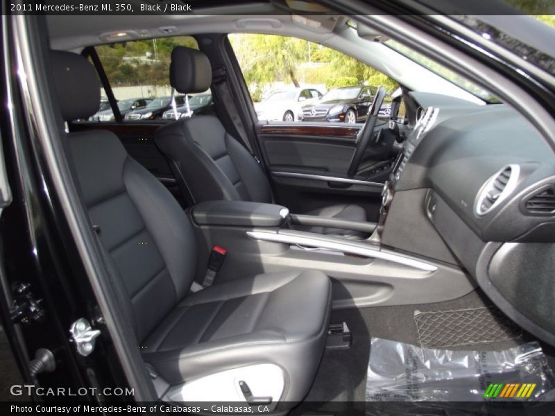 Black / Black 2011 Mercedes-Benz ML 350