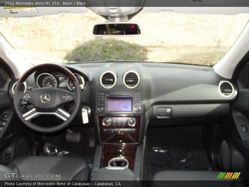 Black / Black 2011 Mercedes-Benz ML 350