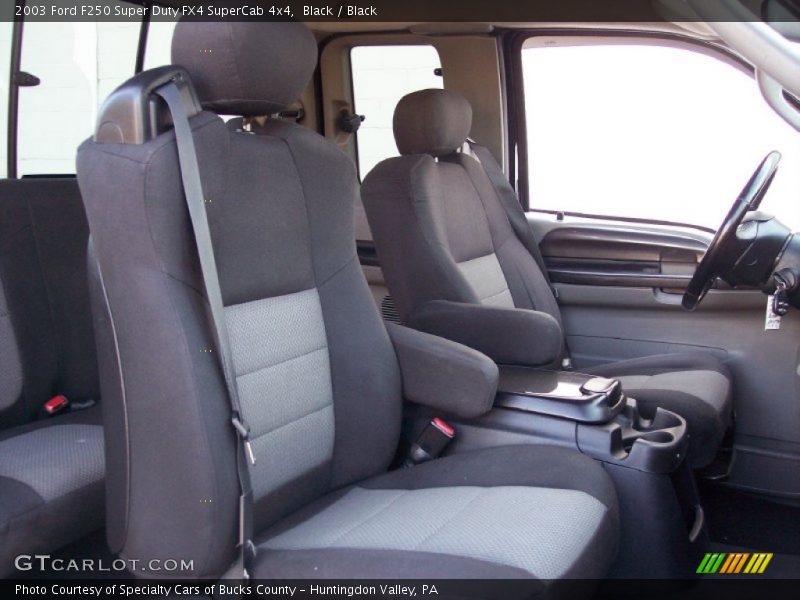 Black / Black 2003 Ford F250 Super Duty FX4 SuperCab 4x4
