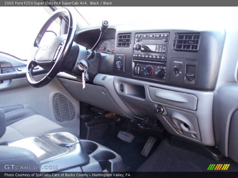 Black / Black 2003 Ford F250 Super Duty FX4 SuperCab 4x4