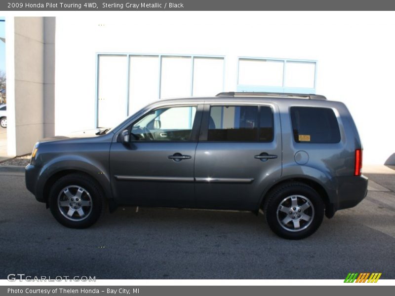 Sterling Gray Metallic / Black 2009 Honda Pilot Touring 4WD