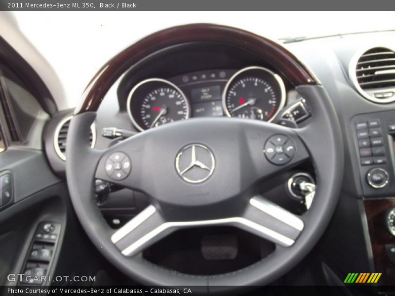 Black / Black 2011 Mercedes-Benz ML 350