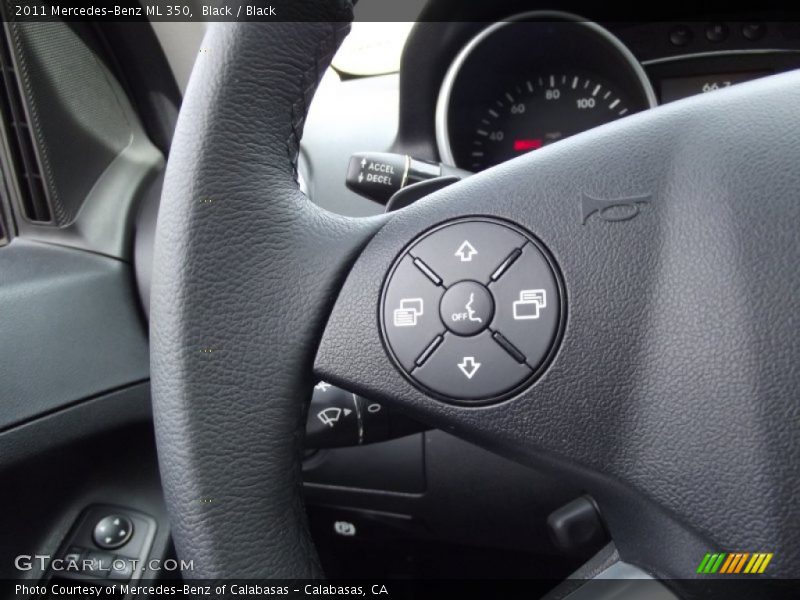 Black / Black 2011 Mercedes-Benz ML 350