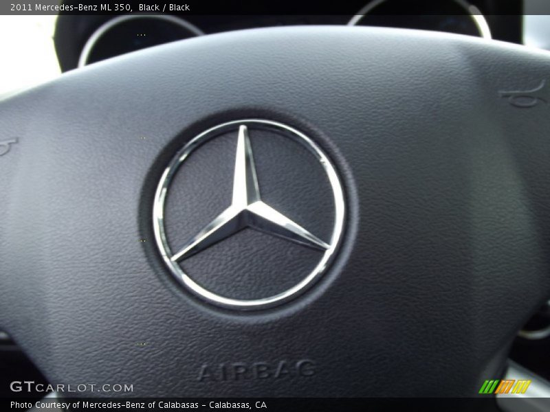 Black / Black 2011 Mercedes-Benz ML 350
