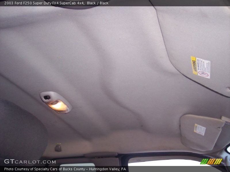 Black / Black 2003 Ford F250 Super Duty FX4 SuperCab 4x4