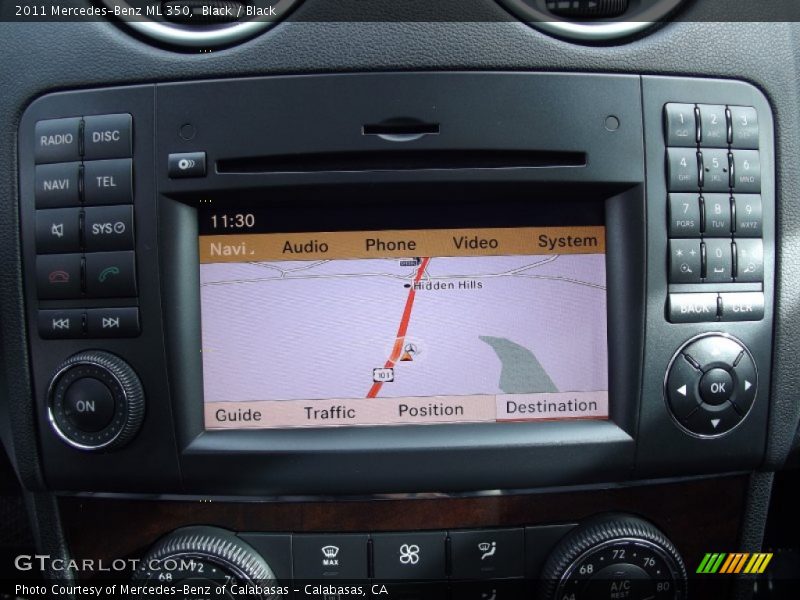 Black / Black 2011 Mercedes-Benz ML 350
