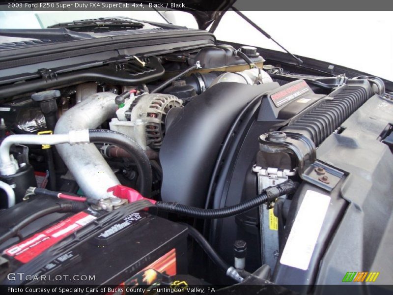 Black / Black 2003 Ford F250 Super Duty FX4 SuperCab 4x4