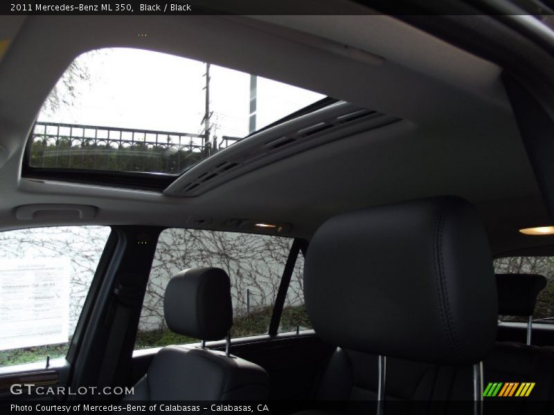 Black / Black 2011 Mercedes-Benz ML 350