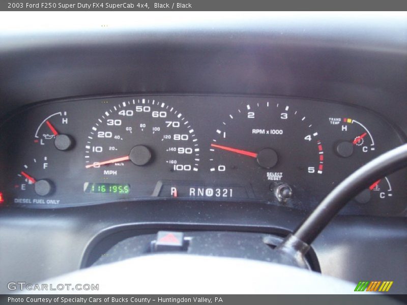  2003 F250 Super Duty FX4 SuperCab 4x4 FX4 SuperCab 4x4 Gauges