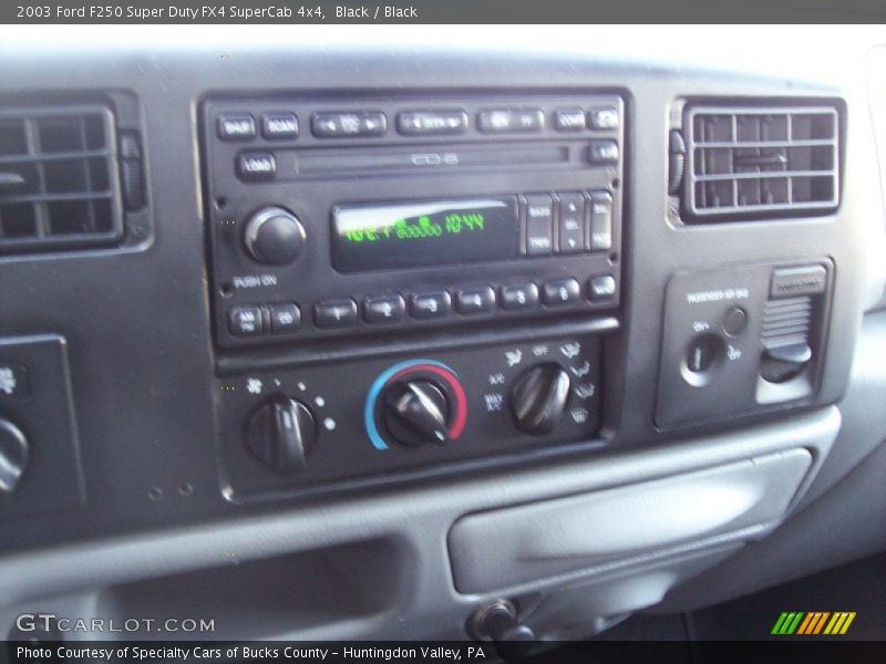 Black / Black 2003 Ford F250 Super Duty FX4 SuperCab 4x4