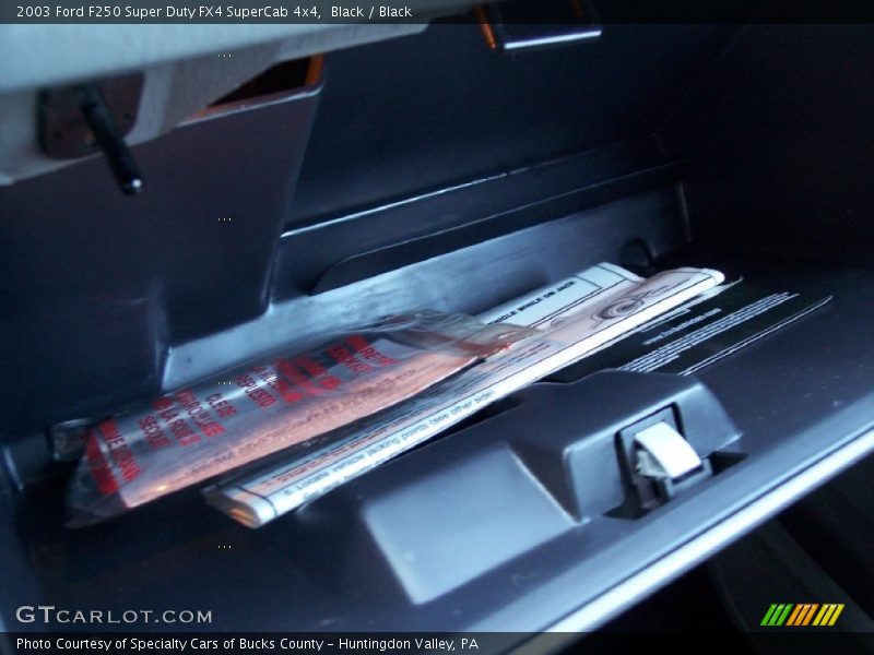 Black / Black 2003 Ford F250 Super Duty FX4 SuperCab 4x4