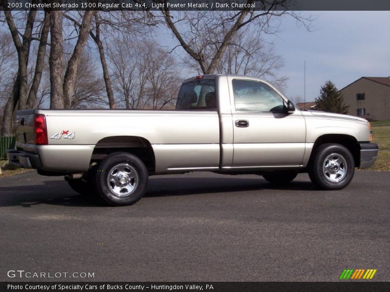 Light Pewter Metallic / Dark Charcoal 2003 Chevrolet Silverado 1500 Regular Cab 4x4