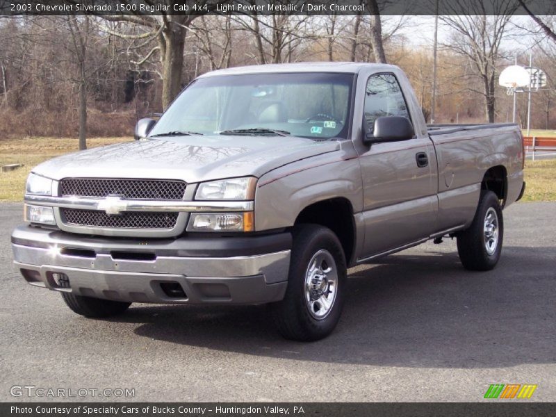 Light Pewter Metallic / Dark Charcoal 2003 Chevrolet Silverado 1500 Regular Cab 4x4