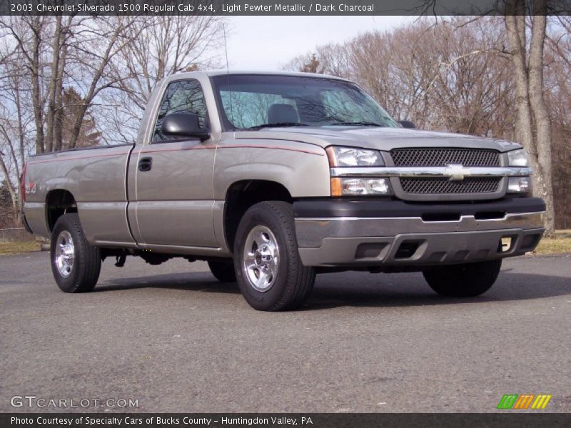 Light Pewter Metallic / Dark Charcoal 2003 Chevrolet Silverado 1500 Regular Cab 4x4