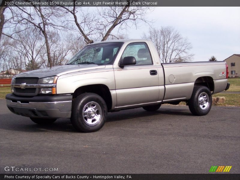 Light Pewter Metallic / Dark Charcoal 2003 Chevrolet Silverado 1500 Regular Cab 4x4
