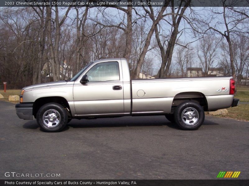 Light Pewter Metallic / Dark Charcoal 2003 Chevrolet Silverado 1500 Regular Cab 4x4
