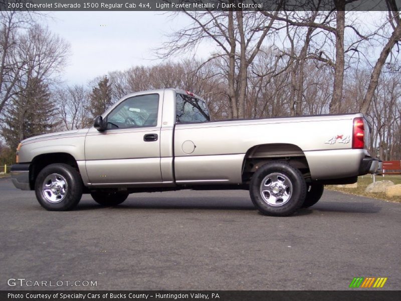 Light Pewter Metallic / Dark Charcoal 2003 Chevrolet Silverado 1500 Regular Cab 4x4