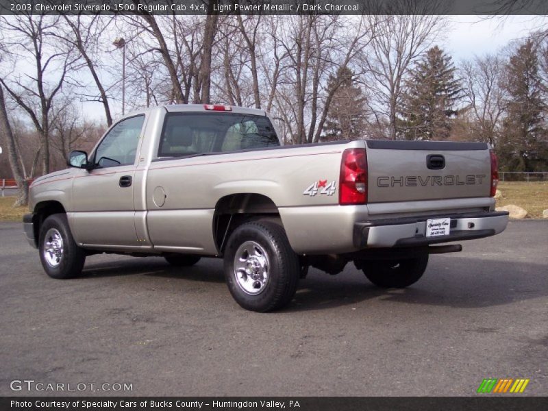 Light Pewter Metallic / Dark Charcoal 2003 Chevrolet Silverado 1500 Regular Cab 4x4