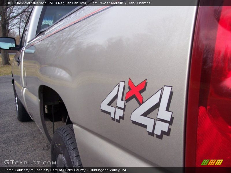 Light Pewter Metallic / Dark Charcoal 2003 Chevrolet Silverado 1500 Regular Cab 4x4