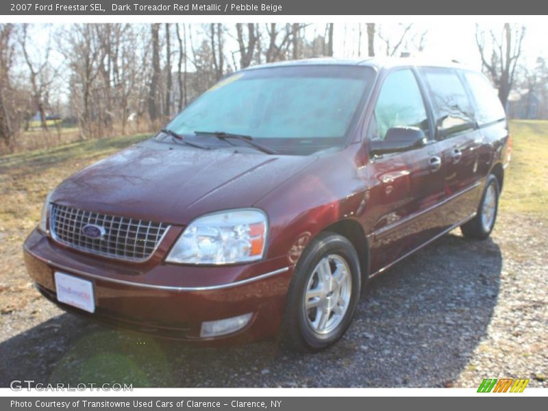 Dark Toreador Red Metallic / Pebble Beige 2007 Ford Freestar SEL